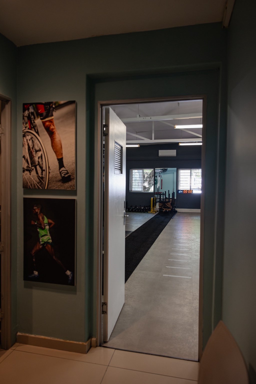 Entrance into the Wright & van Wyk Biokineticists practice floor